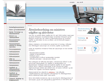 Tablet Screenshot of aabenhedsordning.dk